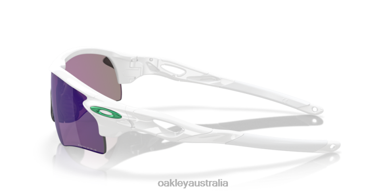 RadarLock Path (Low Bridge Fit) Prizm Jade Lenses, Polished White Frame Oakley2ZJX707