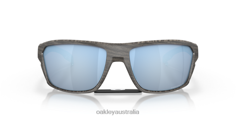 Split Shot Woodgrain Collection Prizm Deep Water Polarized Lenses, Woodgrain Frame Oakley2ZJX300