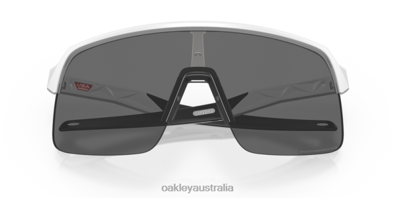 Sutro Lite (Low Bridge Fit) Clear To Black Iridium Photochromic Lenses, Matte White Frame Oakley2ZJX454