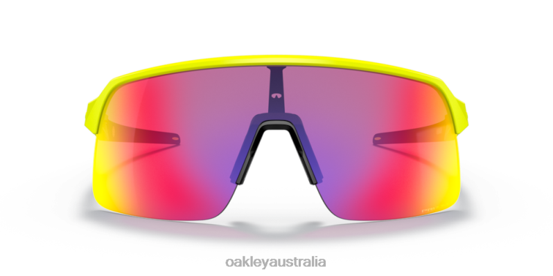 Sutro Lite (Low Bridge Fit) Neon Yellow Collection Prizm Road Lenses, Tennis Ball Yellow Frame Oakley2ZJX995
