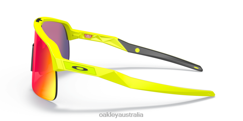 Sutro Lite (Low Bridge Fit) Neon Yellow Collection Prizm Road Lenses, Tennis Ball Yellow Frame Oakley2ZJX995