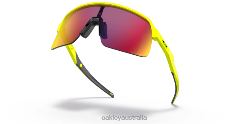 Sutro Lite (Low Bridge Fit) Neon Yellow Collection Prizm Road Lenses, Tennis Ball Yellow Frame Oakley2ZJX995