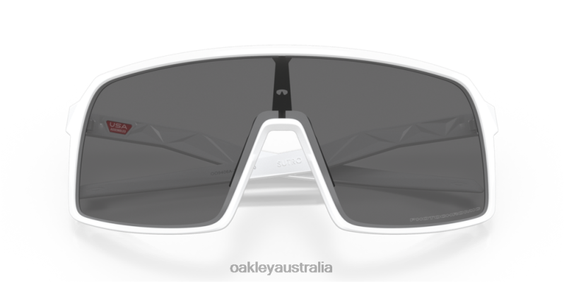 Sutro (Low Bridge Fit) Clear To Black Iridium Photochromic Lenses, Matte White Frame Oakley2ZJX476