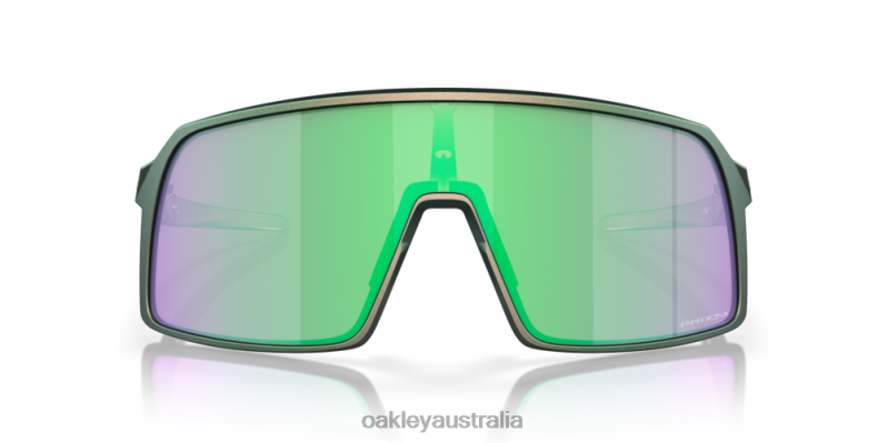 Sutro (Low Bridge Fit) Discover Collection Prizm Road Jade Lenses, Matte Silver Green Colorshift Frame Oakley2ZJX927