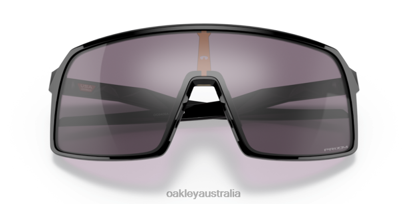 Sutro (Low Bridge Fit) Prizm Grey Lenses, Polished Black Frame Oakley2ZJX474