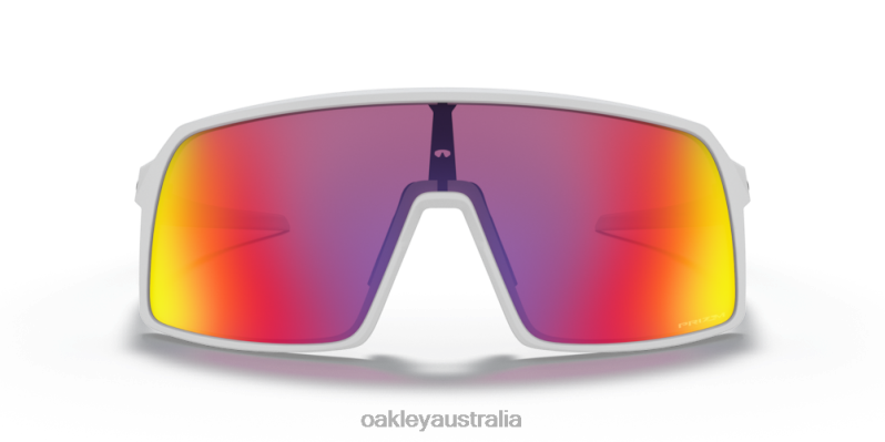 Sutro (Low Bridge Fit) Prizm Road Lenses, Matte White Frame Oakley2ZJX467