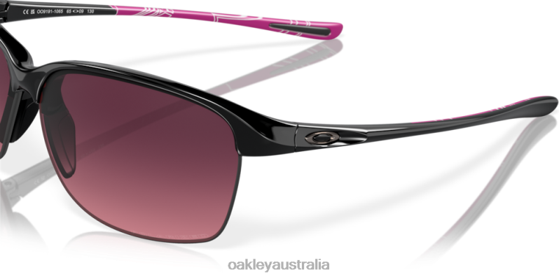 Unstoppable Rose Gradient Polarized Lenses, Polished Black Frame Oakley2ZJX695