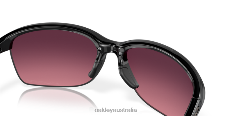 Unstoppable Rose Gradient Polarized Lenses, Polished Black Frame Oakley2ZJX695